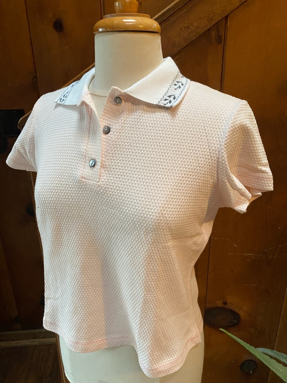 Vintage Ripe Clothing Crop Polo Shirt